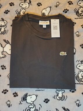 Lacoste Classic Fit Black T-Shirt Men's Size Small